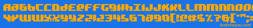 Шрифт Bad Robot – оранжевые шрифты на синем фоне