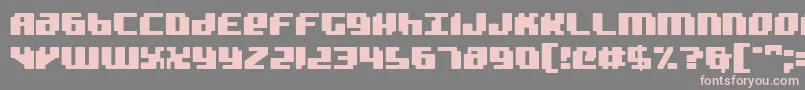 Bad Robot Font – Pink Fonts on Gray Background