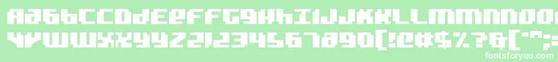 Bad Robot Font – White Fonts on Green Background