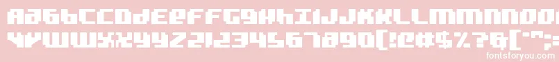 Bad Robot Font – White Fonts on Pink Background