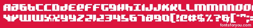 フォントBad Robot – 赤い背景に白い文字
