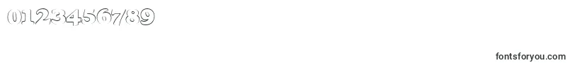 Goudyheaoutp-Schriftart – Schriften für Zahlen und Nummern