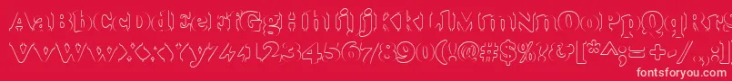 Goudyheaoutp Font – Pink Fonts on Red Background