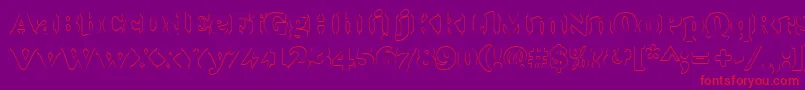 Goudyheaoutp Font – Red Fonts on Purple Background