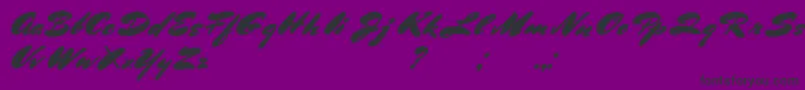 BluelminRonald Font – Black Fonts on Purple Background