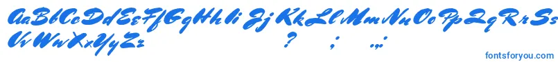 BluelminRonald Font – Blue Fonts on White Background