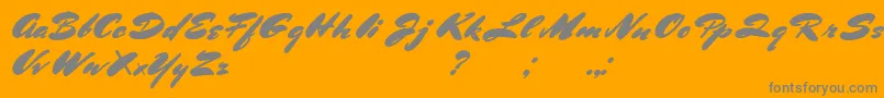 BluelminRonald Font – Gray Fonts on Orange Background