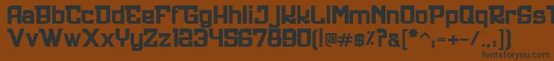 Ultrastyle1312 Font – Black Fonts on Brown Background