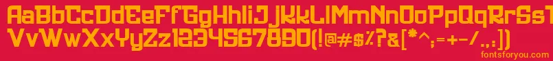 More about Ultrastyle1312 Font Ultrastyle1312 Font – Orange Fonts on Red Background