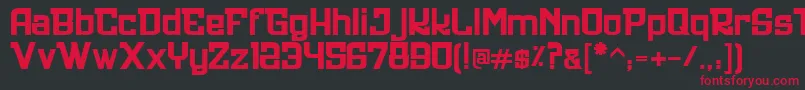 Ultrastyle1312 Font – Red Fonts on Black Background