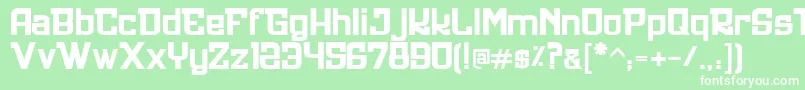 Ultrastyle1312 Font – White Fonts on Green Background