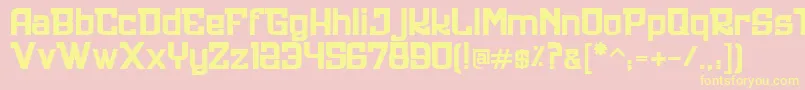 En savoir plus sur la police Ultrastyle1312 Police Ultrastyle1312 – polices jaunes sur fond rose