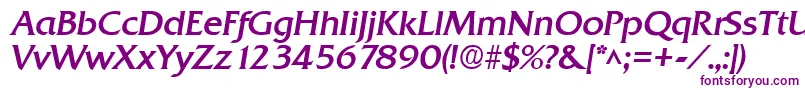 QuadratBoldItalic-fontti – violetit fontit