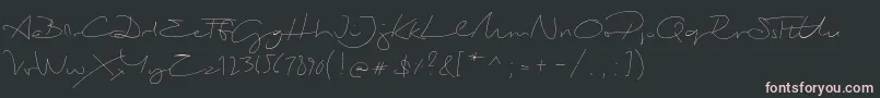 BiloxiThin-Schriftart – Rosa Schriften auf schwarzem Hintergrund