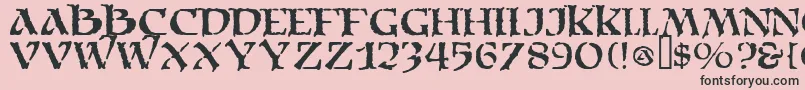 Moriacitadel Font – Black Fonts on Pink Background