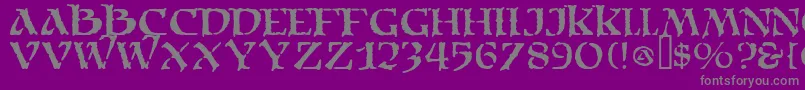 Шрифт Moriacitadel – серые шрифты на фиолетовом фоне