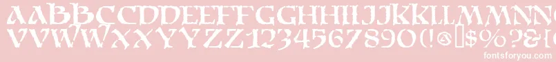 Moriacitadel Font – White Fonts on Pink Background