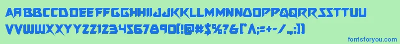 More about Skirmishercond Font Skirmishercond Font – Blue Fonts on Green Background