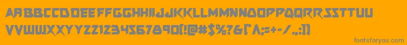 Skirmishercond Font – Gray Fonts on Orange Background