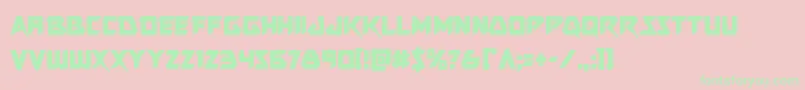 Skirmishercond Font – Green Fonts on Pink Background