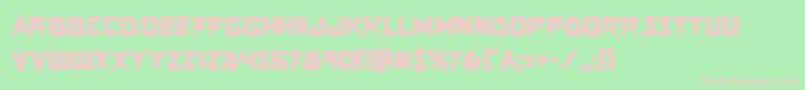 Skirmishercond Font – Pink Fonts on Green Background