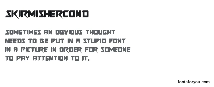 Review of the Skirmishercond Font