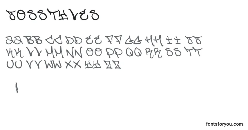 Fuente JosStyles - alfabeto, números, caracteres especiales
