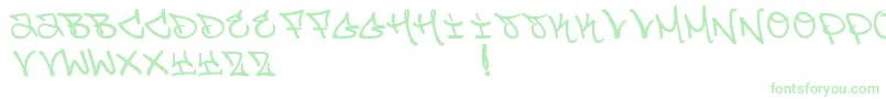 JosStyles Font – Green Fonts on White Background