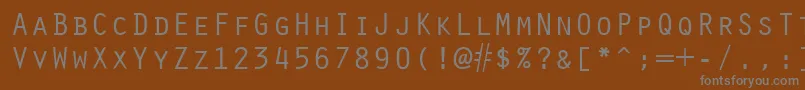 Шрифт OracleRegular – серые шрифты на коричневом фоне