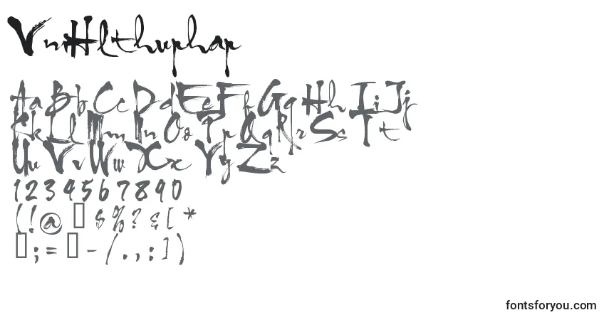 Fuente VniHlthuphap - alfabeto, números, caracteres especiales