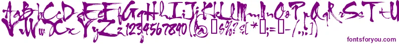 VniHlthuphap-Schriftart – Violette Schriften