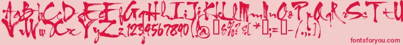More about VniHlthuphap Font VniHlthuphap Font – Red Fonts on Pink Background