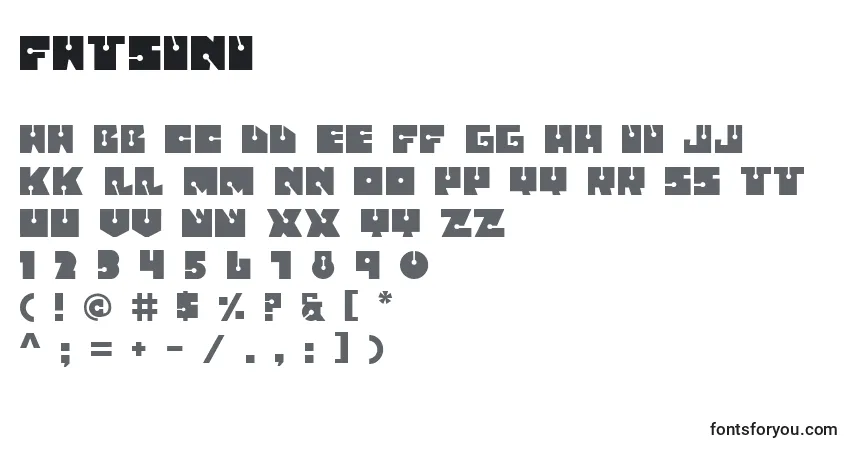 Fatsini-fontti – aakkoset, numerot, erikoismerkit