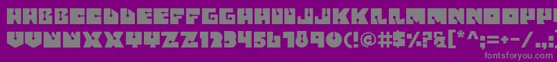 Fatsini Font – Gray Fonts on Purple Background
