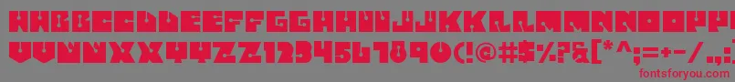 Шрифт Fatsini – красные шрифты на сером фоне