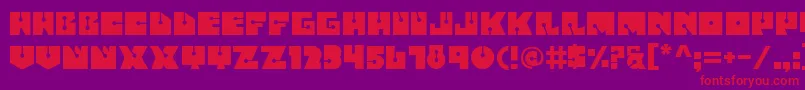 Fatsini Font – Red Fonts on Purple Background