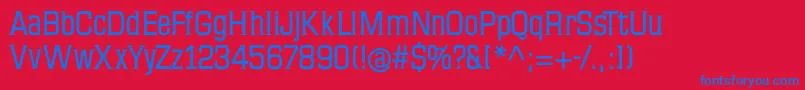 Mkseriftallxmedium Font – Blue Fonts on Red Background
