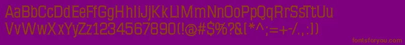 Mkseriftallxmedium Font – Brown Fonts on Purple Background