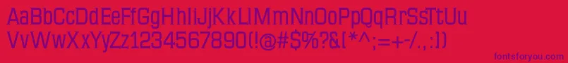 Mkseriftallxmedium Font – Purple Fonts on Red Background