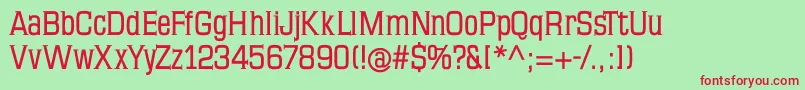 Mkseriftallxmedium Font – Red Fonts on Green Background