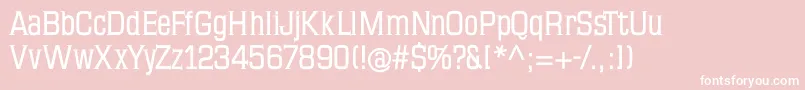 Mkseriftallxmedium Font – White Fonts on Pink Background