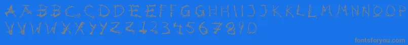 Шрифт Hotsblots – серые шрифты на синем фоне