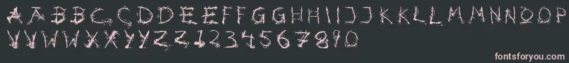 Hotsblots Font – Pink Fonts on Black Background