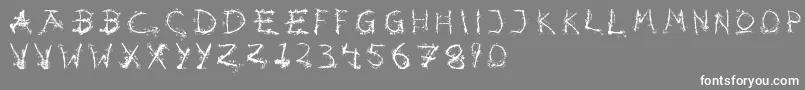 Шрифт Hotsblots – белые шрифты на сером фоне
