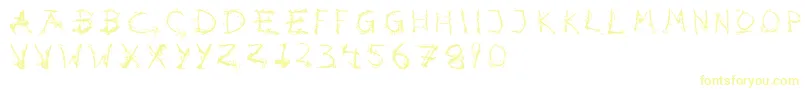 Шрифт Hotsblots – жёлтые шрифты