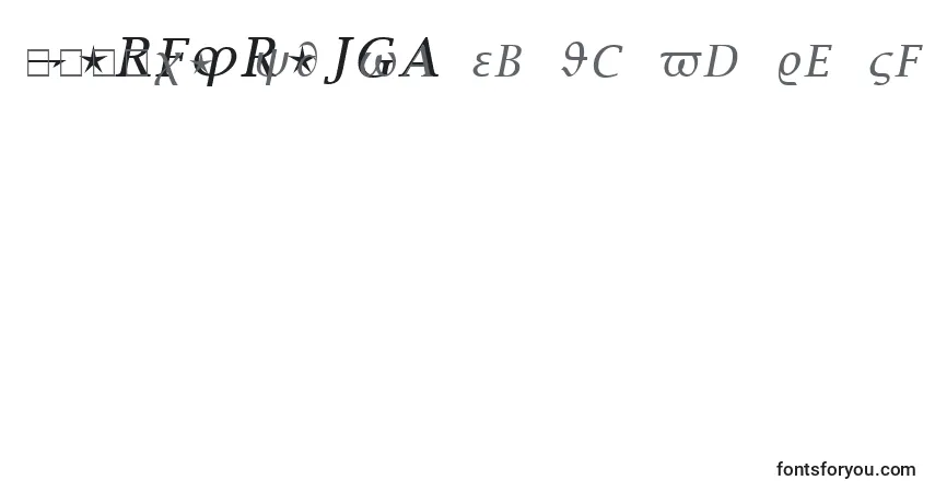 Schriftart MathItalic – Alphabet, Zahlen, spezielle Symbole