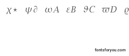 Обзор шрифта MathItalic