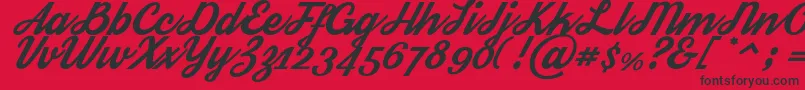 Streetwear Font – Black Fonts on Red Background