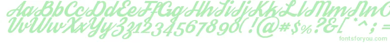 Streetwear Font – Green Fonts on White Background
