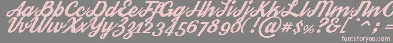 Streetwear Font – Pink Fonts on Gray Background